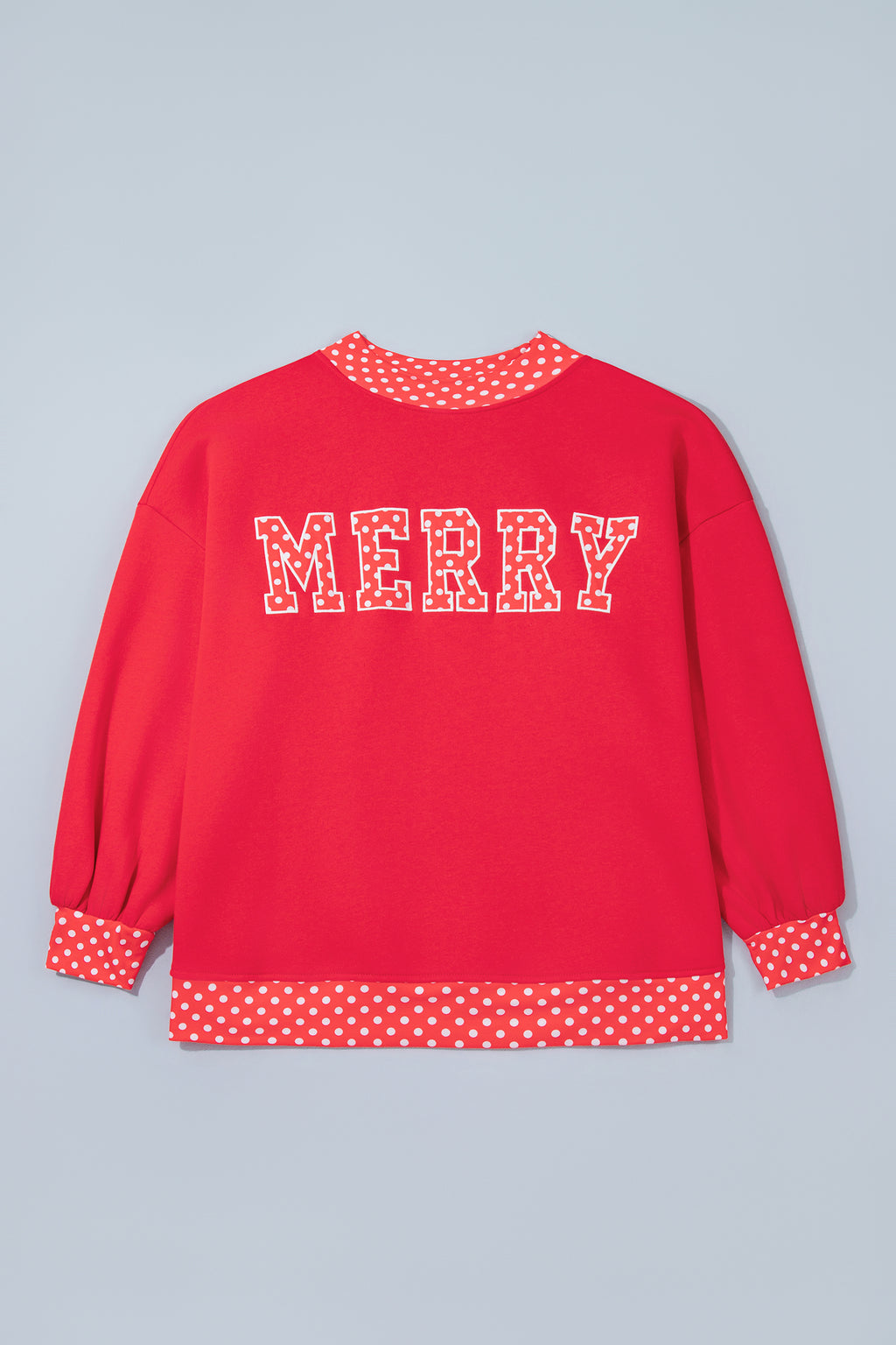 Grapefruit Orange Casual Polka Dot Patchwork Letter Graphic Plus Size Sweatshirt